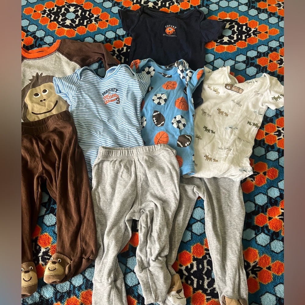 Carters Assorted sets cotton baby boy - Picture 2 of 10
